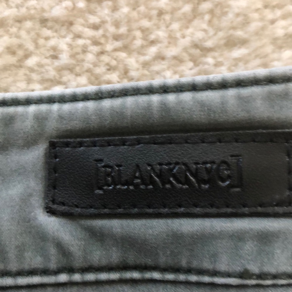 Blank NYC Womens 25 Zip Pocket Skinny Leg Zip Ankle High Rise Utility Moto Jeans - Picture 5 of 6